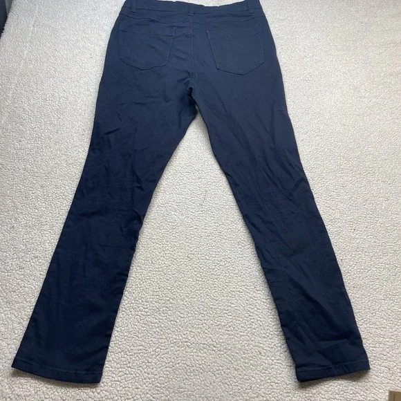 The Savile Row Company London Mens 32x32 Navy Blue Chino Pants Stretch Cotton - Picture 9 of 10